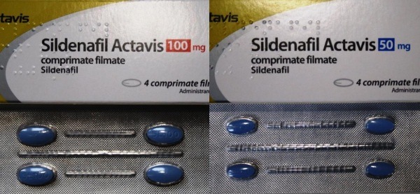 Sildenafil Actavis 50 mg prospect cu instrucțiuni și detalii 